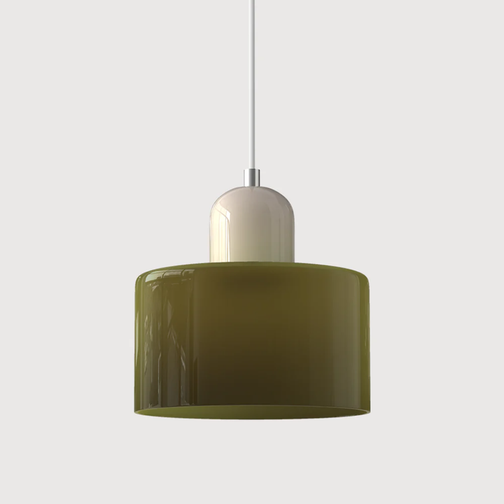 Lampa wisząca ze szkła kompaktowa nad stół do jadalni i kuchni