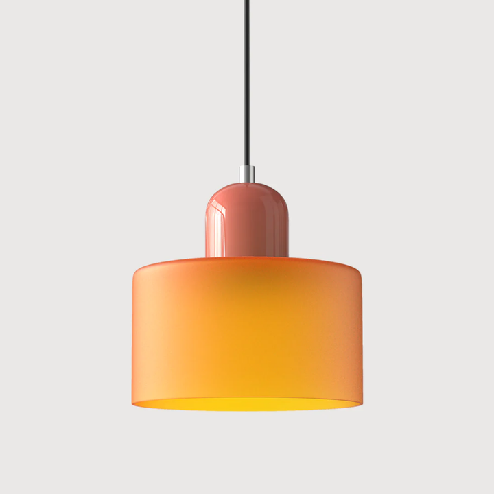 Lampa wisząca ze szkła kompaktowa nad stół do jadalni i kuchni