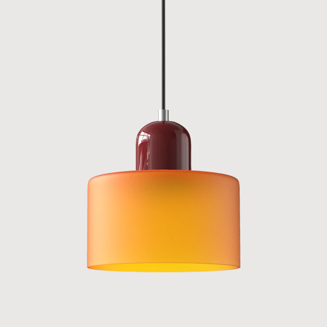 Lampa wisząca ze szkła kompaktowa nad stół do jadalni i kuchni