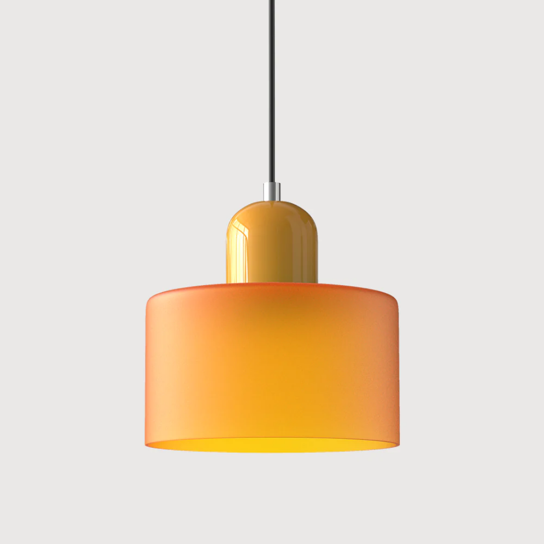 Lampa wisząca ze szkła kompaktowa nad stół do jadalni i kuchni