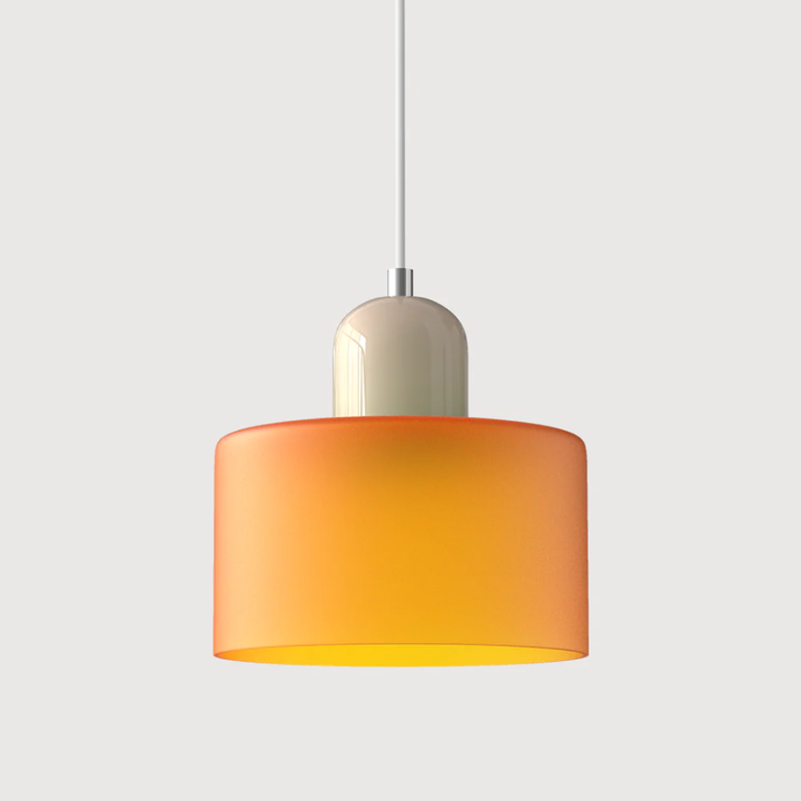 Lampa wisząca ze szkła kompaktowa nad stół do jadalni i kuchni