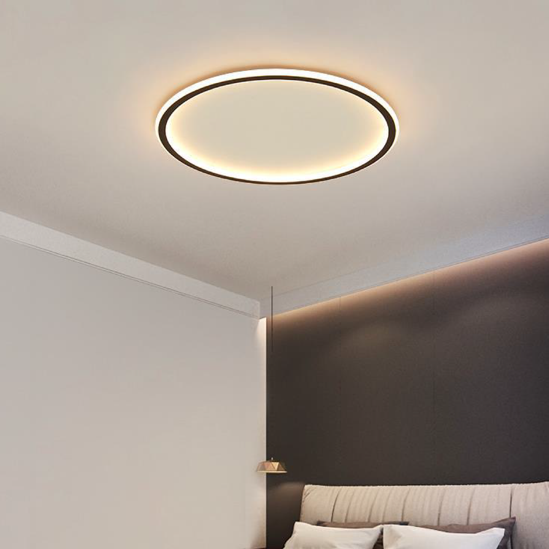 Lampa sufitowa LED okrągła ściemniana do salonu i sypialni