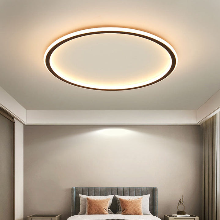 Lampa sufitowa LED okrągła ściemniana do salonu i sypialni