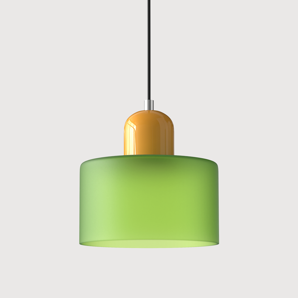 Lampa wisząca szklana kolorowa nad stół do jadalni i kuchni