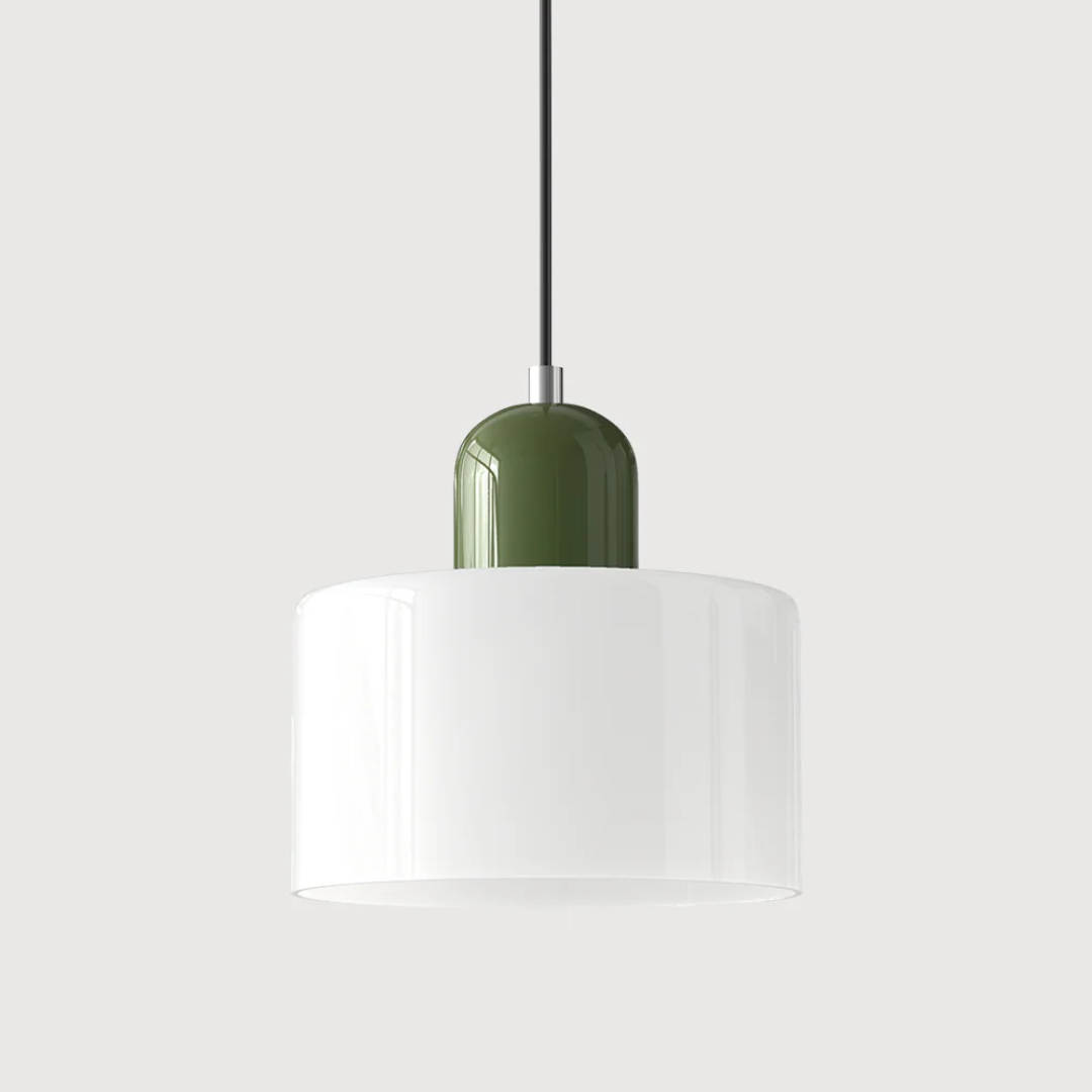 Lampa wisząca ze szkła kompaktowa nad stół do jadalni i kuchni