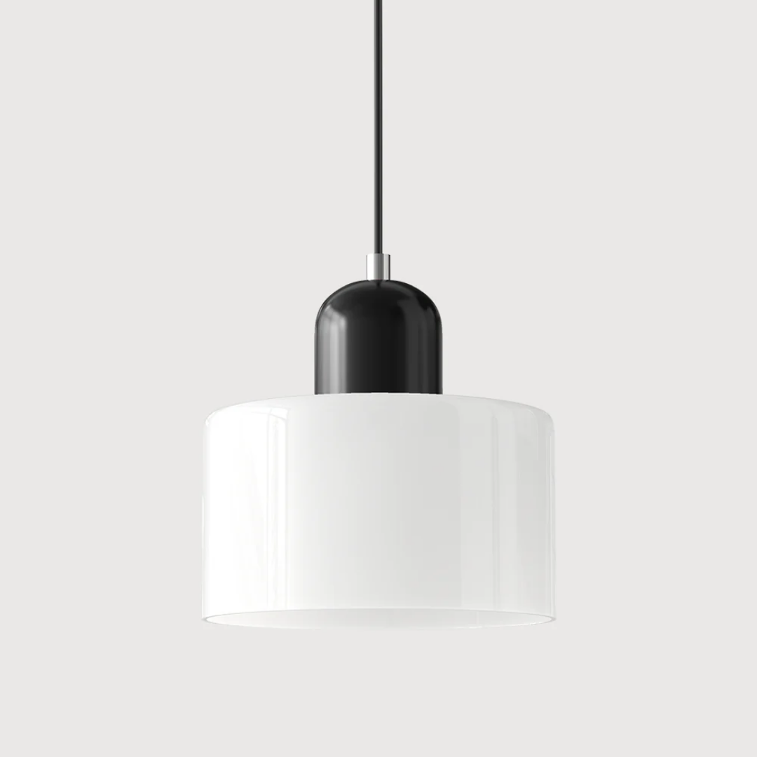 Lampa wisząca ze szkła kompaktowa nad stół do jadalni i kuchni