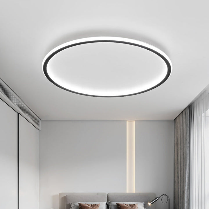 Lampa sufitowa LED okrągła ściemniana do salonu i sypialni