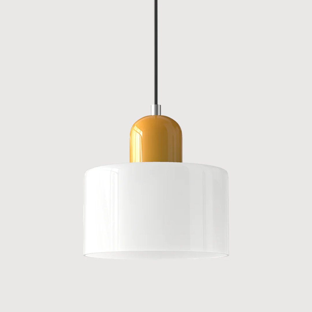 Lampa wisząca ze szkła kompaktowa nad stół do jadalni i kuchni