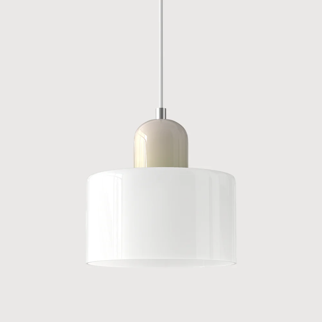 Lampa wisząca ze szkła kompaktowa nad stół do jadalni i kuchni