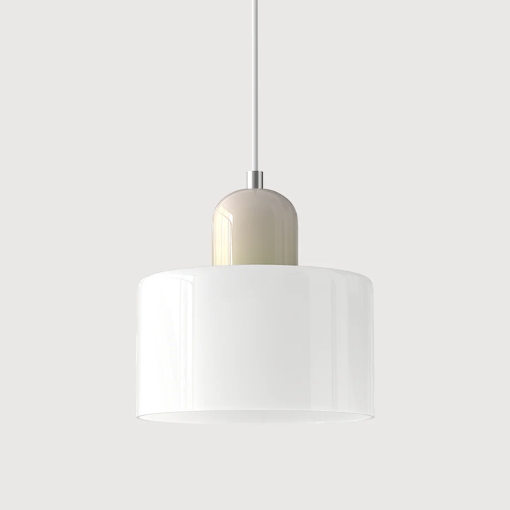 Lampa wisząca ze szkła kompaktowa nad stół do jadalni i kuchni