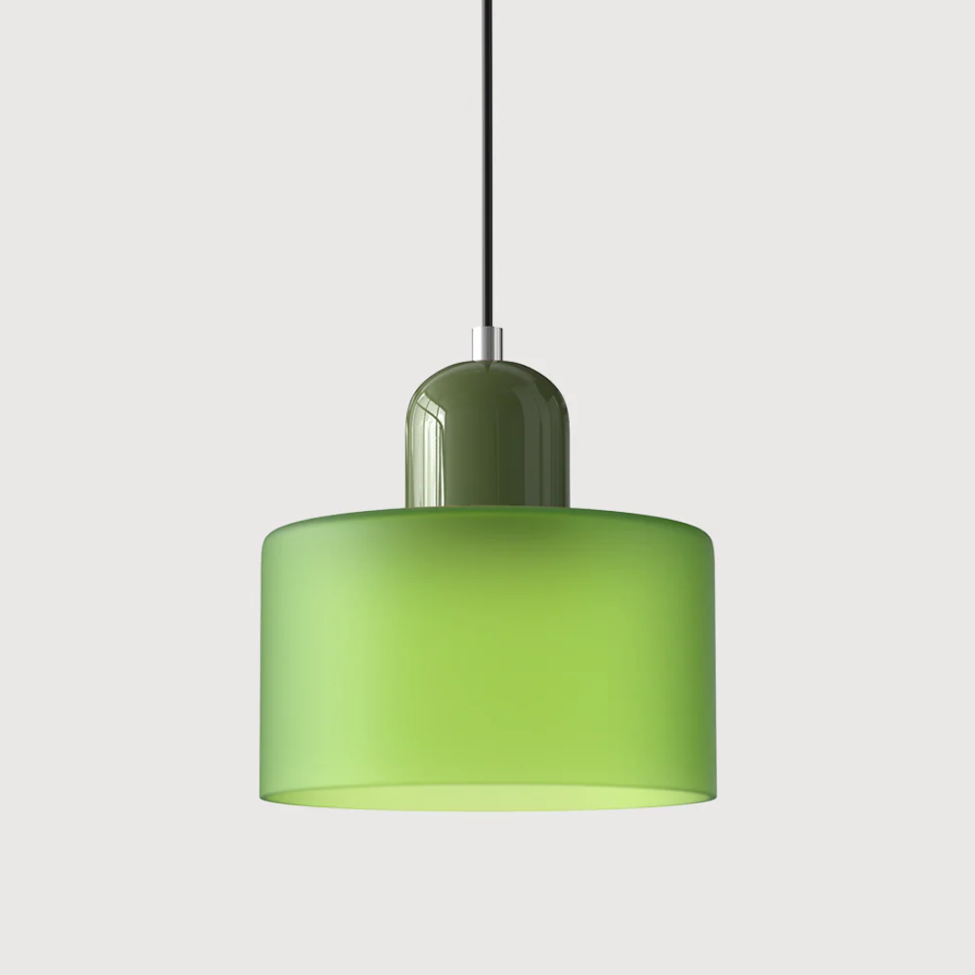 Lampa wisząca ze szkła kompaktowa nad stół do jadalni i kuchni