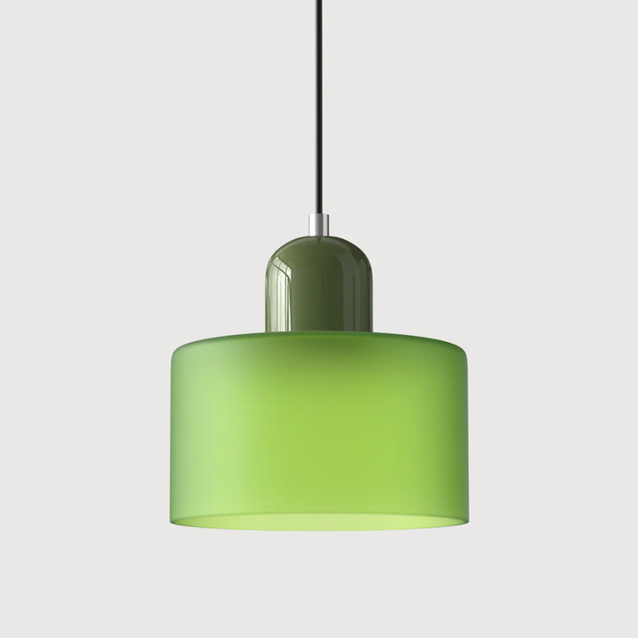 Lampa wisząca ze szkła kompaktowa nad stół do jadalni i kuchni