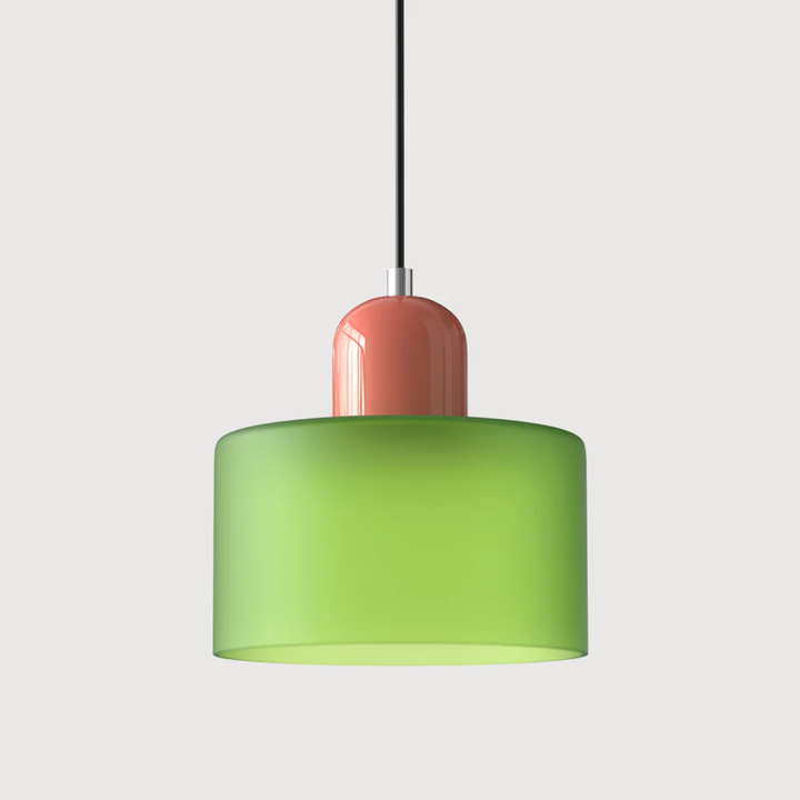 Lampa wisząca ze szkła kompaktowa nad stół do jadalni i kuchni