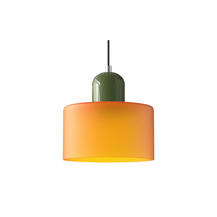 Lampa wisząca ze szkła kompaktowa nad stół do jadalni i kuchni
