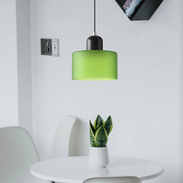 Lampa wisząca ze szkła kompaktowa nad stół do jadalni i kuchni