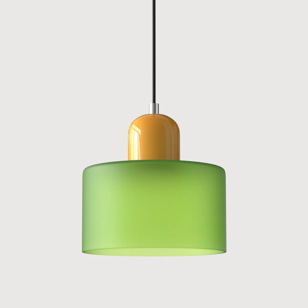 Lampa wisząca ze szkła kompaktowa nad stół do jadalni i kuchni
