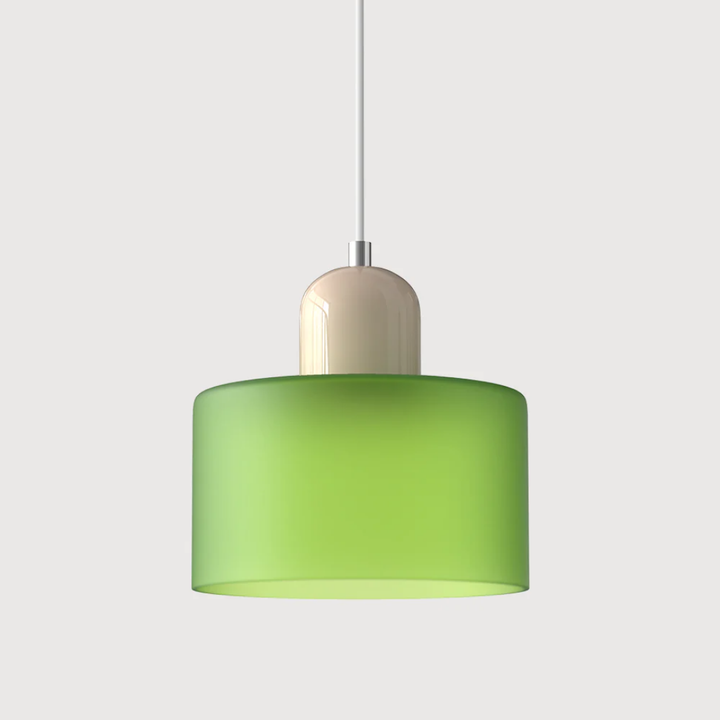 Lampa wisząca ze szkła kompaktowa nad stół do jadalni i kuchni