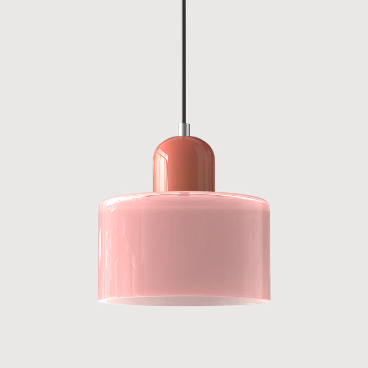 Lampa wisząca ze szkła kompaktowa nad stół do jadalni i kuchni
