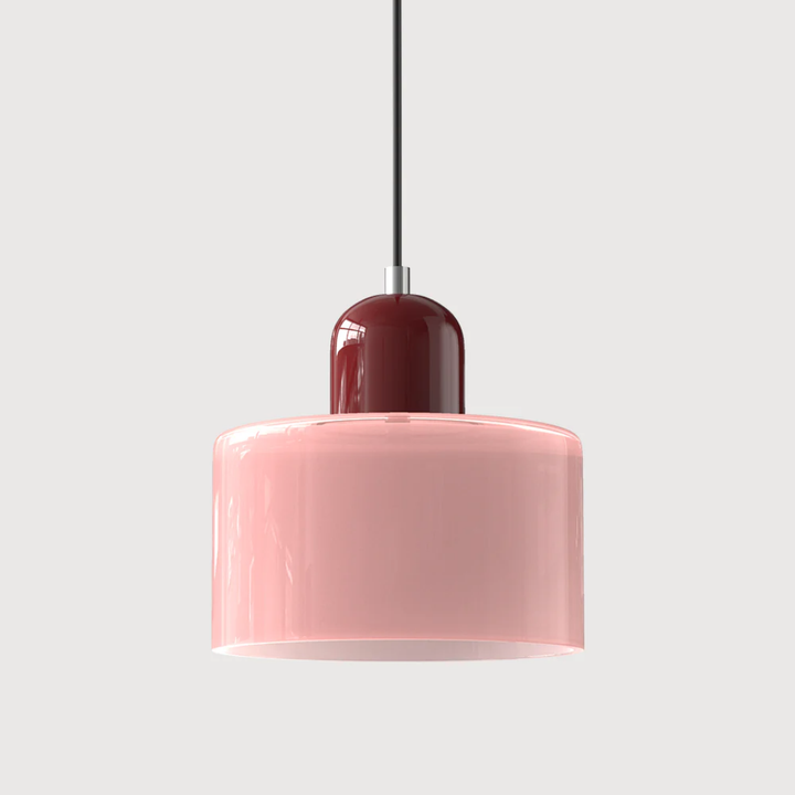 Lampa wisząca ze szkła kompaktowa nad stół do jadalni i kuchni