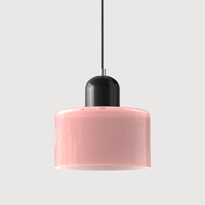 Lampa wisząca ze szkła kompaktowa nad stół do jadalni i kuchni