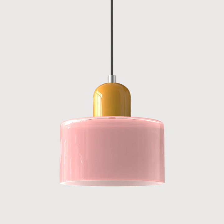 Lampa wisząca ze szkła kompaktowa nad stół do jadalni i kuchni