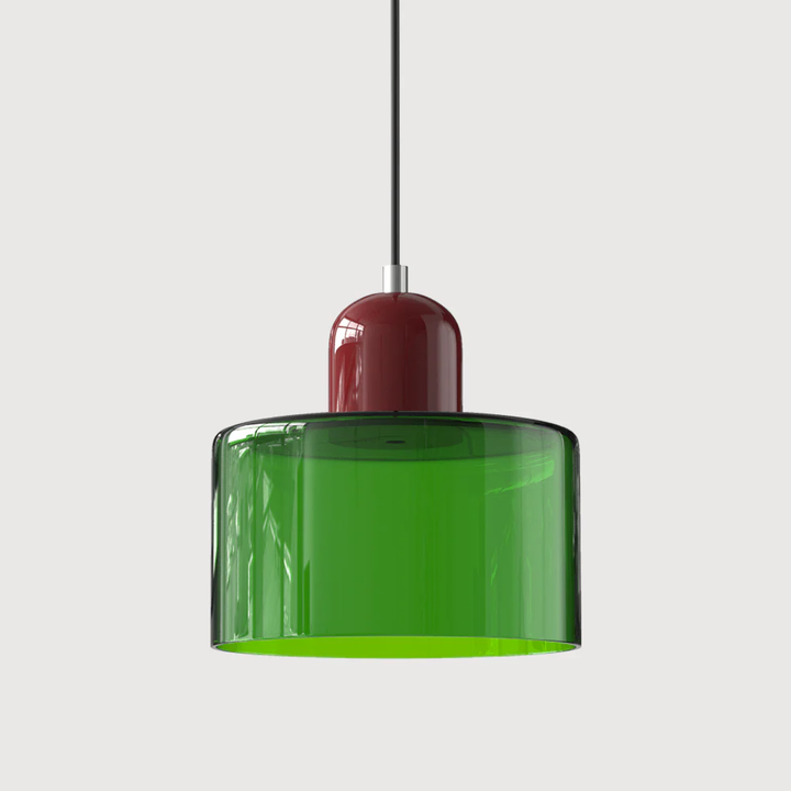 Lampa wisząca ze szkła kompaktowa nad stół do jadalni i kuchni