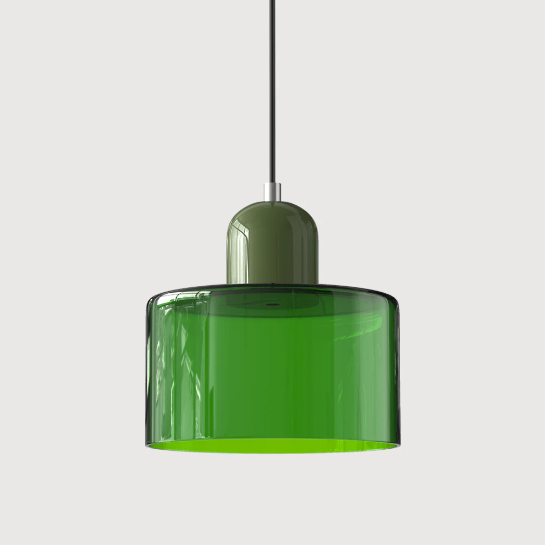 Lampa wisząca ze szkła kompaktowa nad stół do jadalni i kuchni