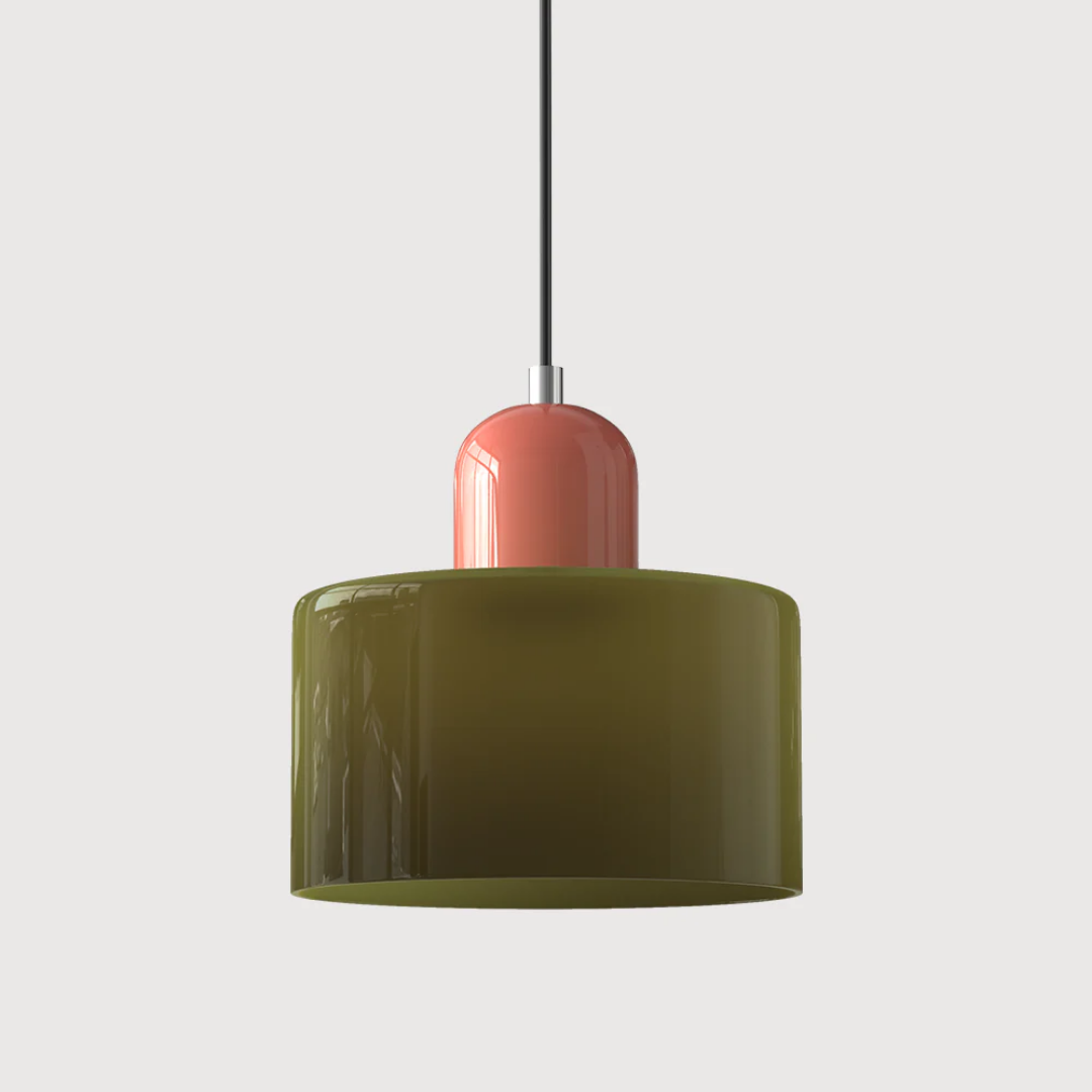 Lampa wisząca ze szkła kompaktowa nad stół do jadalni i kuchni