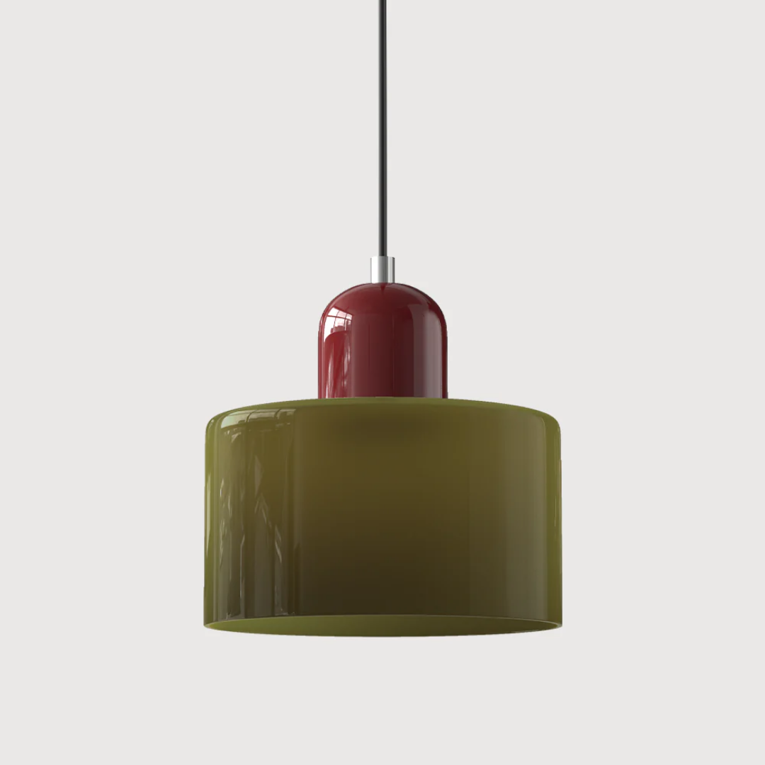 Lampa wisząca ze szkła kompaktowa nad stół do jadalni i kuchni