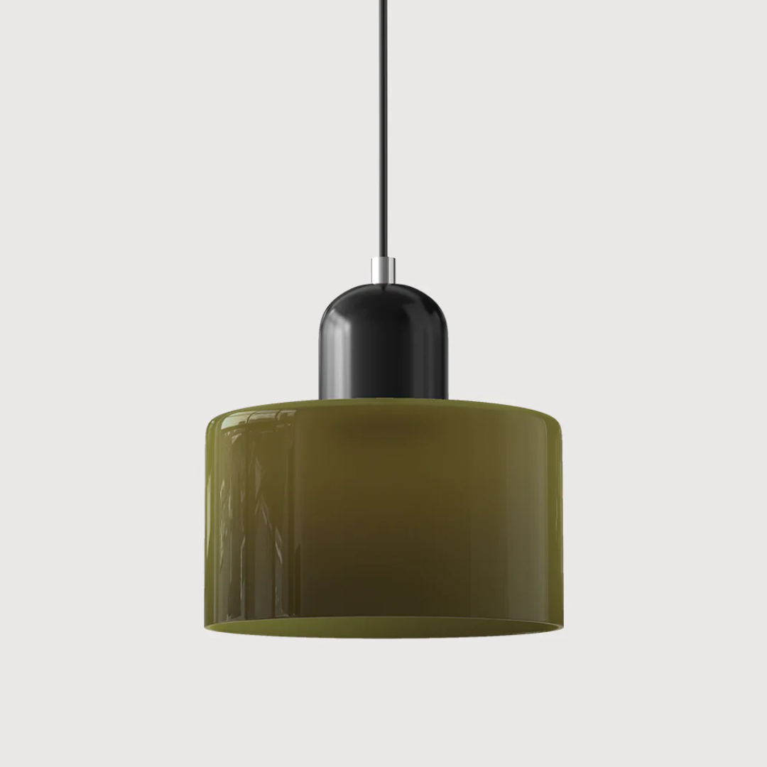 Lampa wisząca ze szkła kompaktowa nad stół do jadalni i kuchni