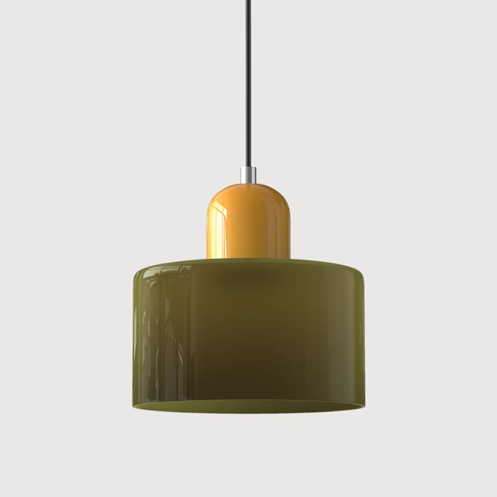 Lampa wisząca ze szkła kompaktowa nad stół do jadalni i kuchni