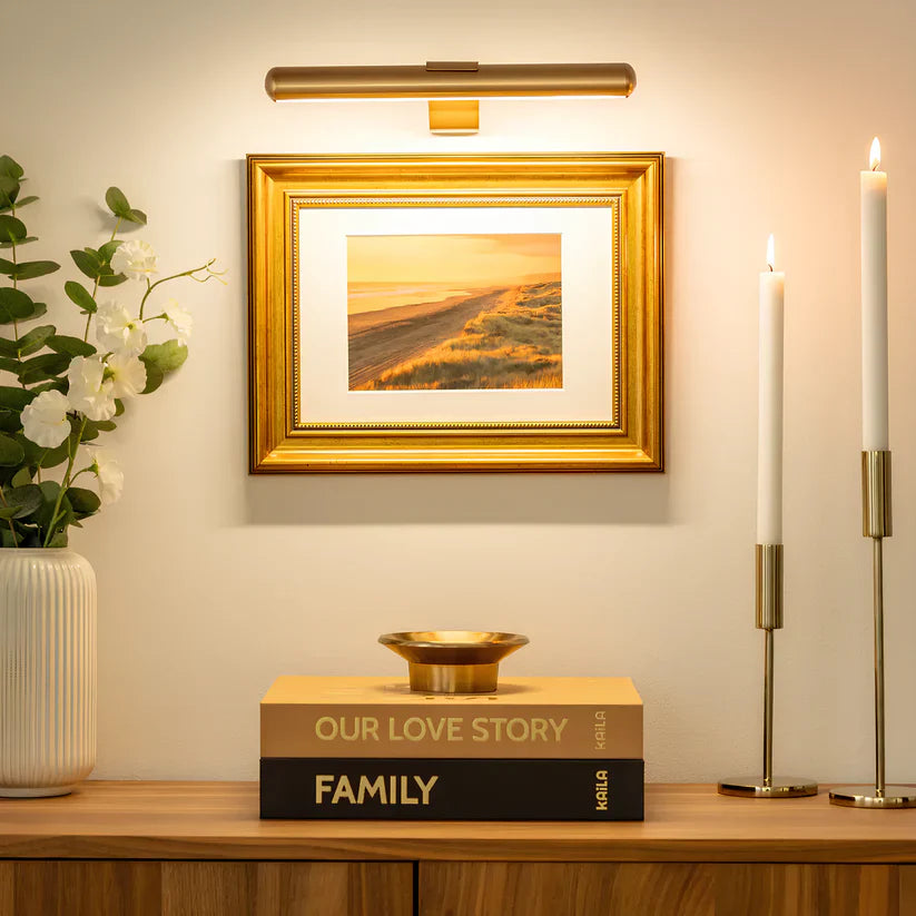 Bezprzewodowa lampa obrazowa LED z baterią i kinkietem