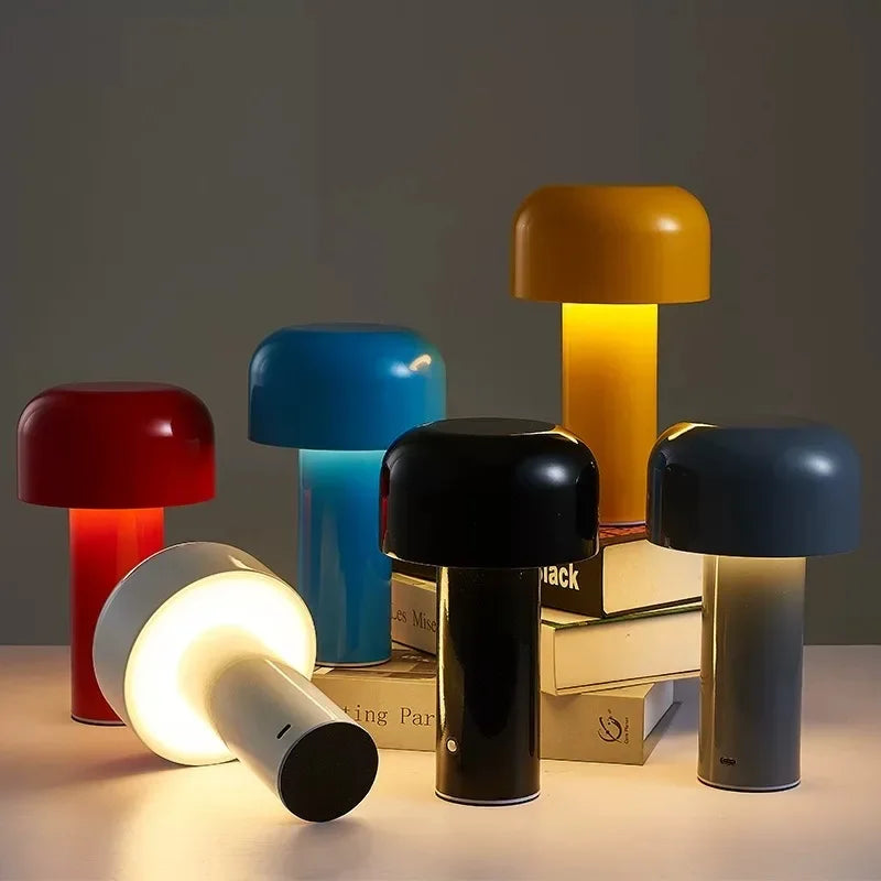 Bezprzewodowa lampa stołowa LED w kształcie grzybka z akumulatorem