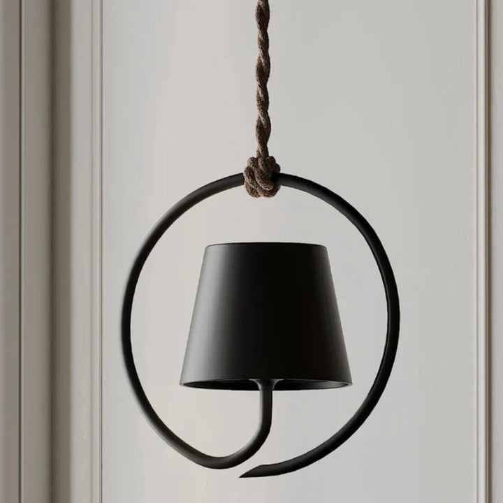 Bezprzewodowa lampa wisząca LED w okrągłej oprawie