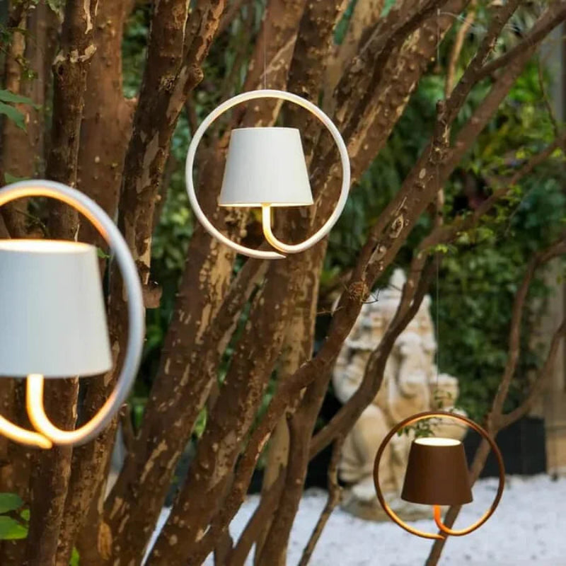 Bezprzewodowa lampa wisząca LED w okrągłej oprawie