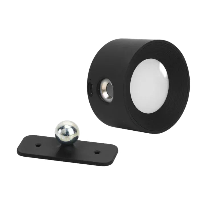 Bezprzewodowa magnetyczna lampa ścienna LED z obrotowym kinkietem i ładowaniem USB