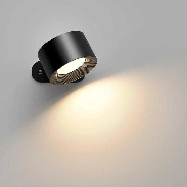 Bezprzewodowa magnetyczna lampa ścienna LED z obrotowym kinkietem i ładowaniem USB