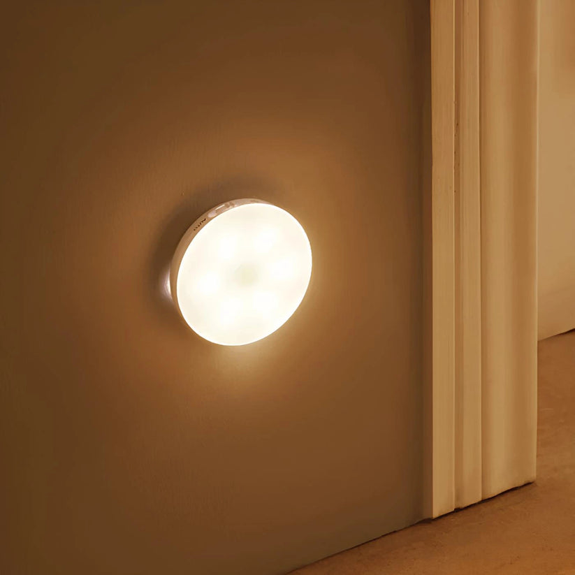 Bezprzewodowa okrągła lampa LED z czujnikiem ruchu i ładowaniem USB