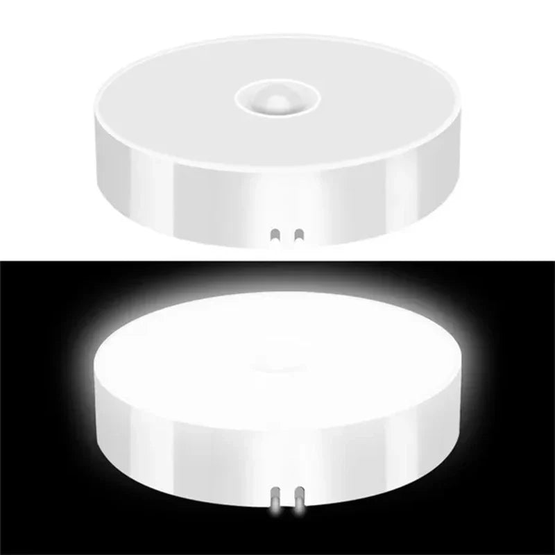 Bezprzewodowa okrągła lampa LED z czujnikiem ruchu i ładowaniem USB