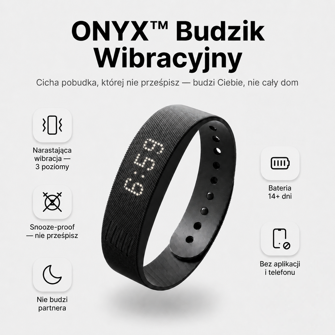 Budzik wibracyjny na nadgarstek cichy bez dźwięku