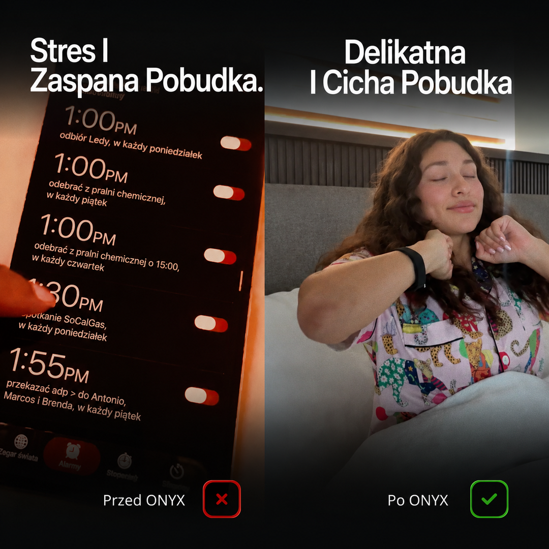 Budzik wibracyjny na nadgarstek cichy bez dźwięku