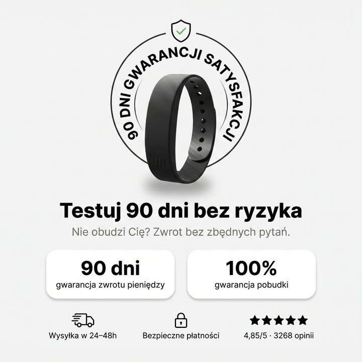 Budzik wibracyjny na nadgarstek cichy bez dźwięku