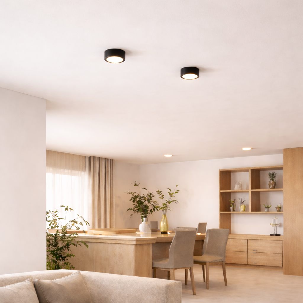 Lampa sufitowa LED natynkowa punktowa do przedpokoju i kuchni
