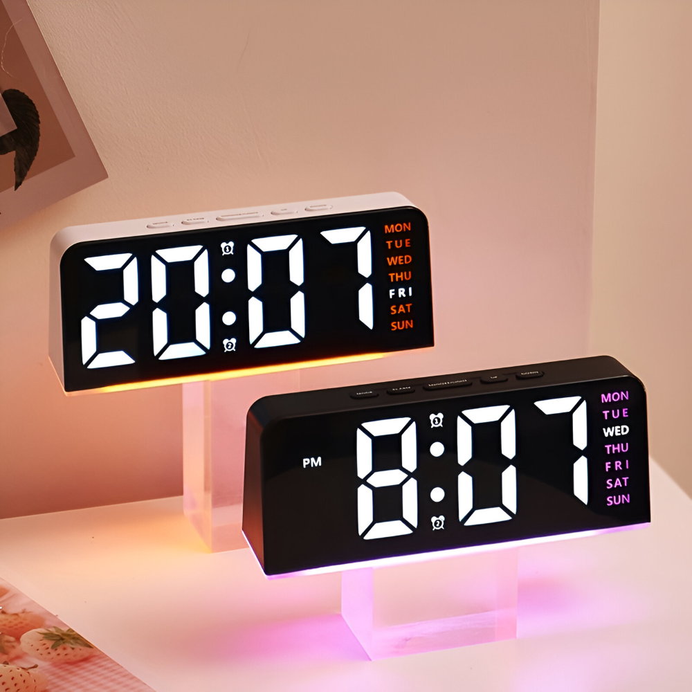 Budzik LED cyfrowy z podświetleniem na biurko