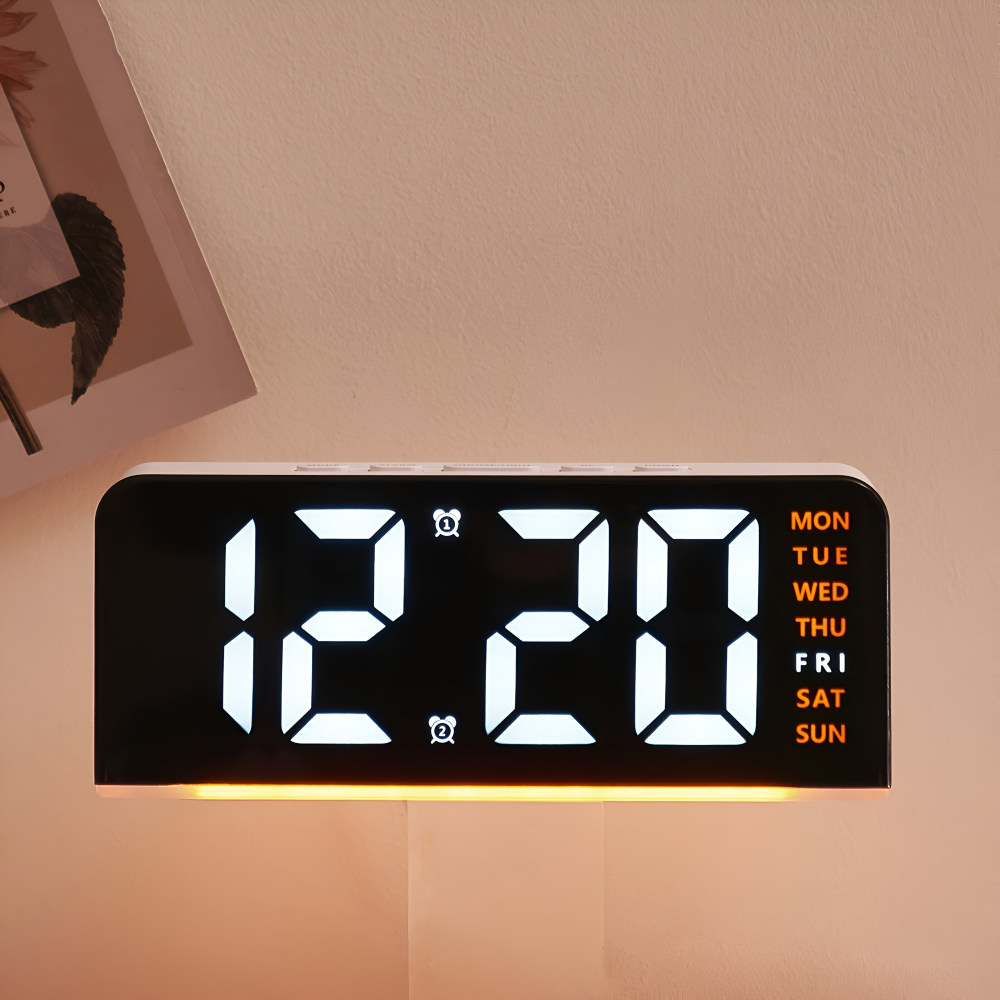 Budzik LED cyfrowy z podświetleniem na biurko