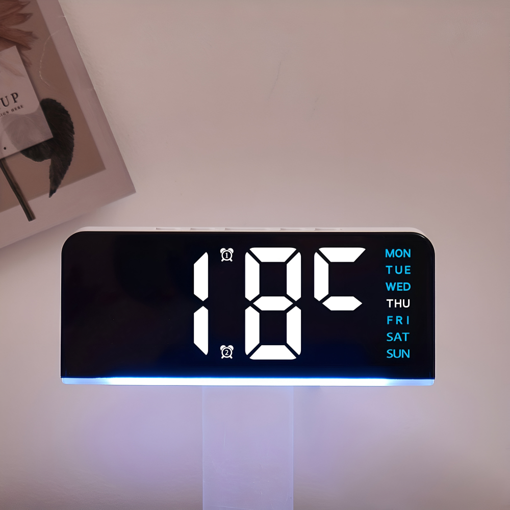 Budzik LED cyfrowy z podświetleniem na biurko