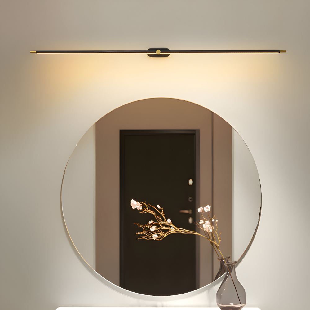 Lampa ścienna LED liniowa nad lustro do salonu i przedpokoju