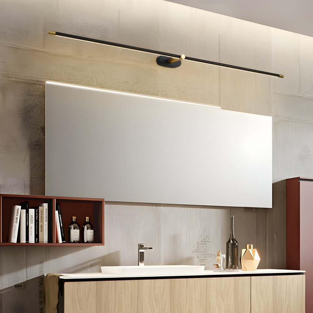 Lampa ścienna LED liniowa nad lustro do salonu i przedpokoju