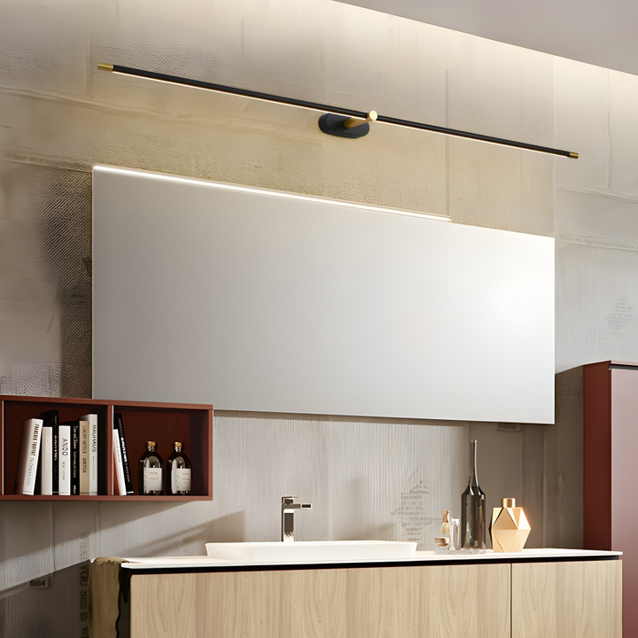 Lampa ścienna LED liniowa nad lustro do salonu i przedpokoju