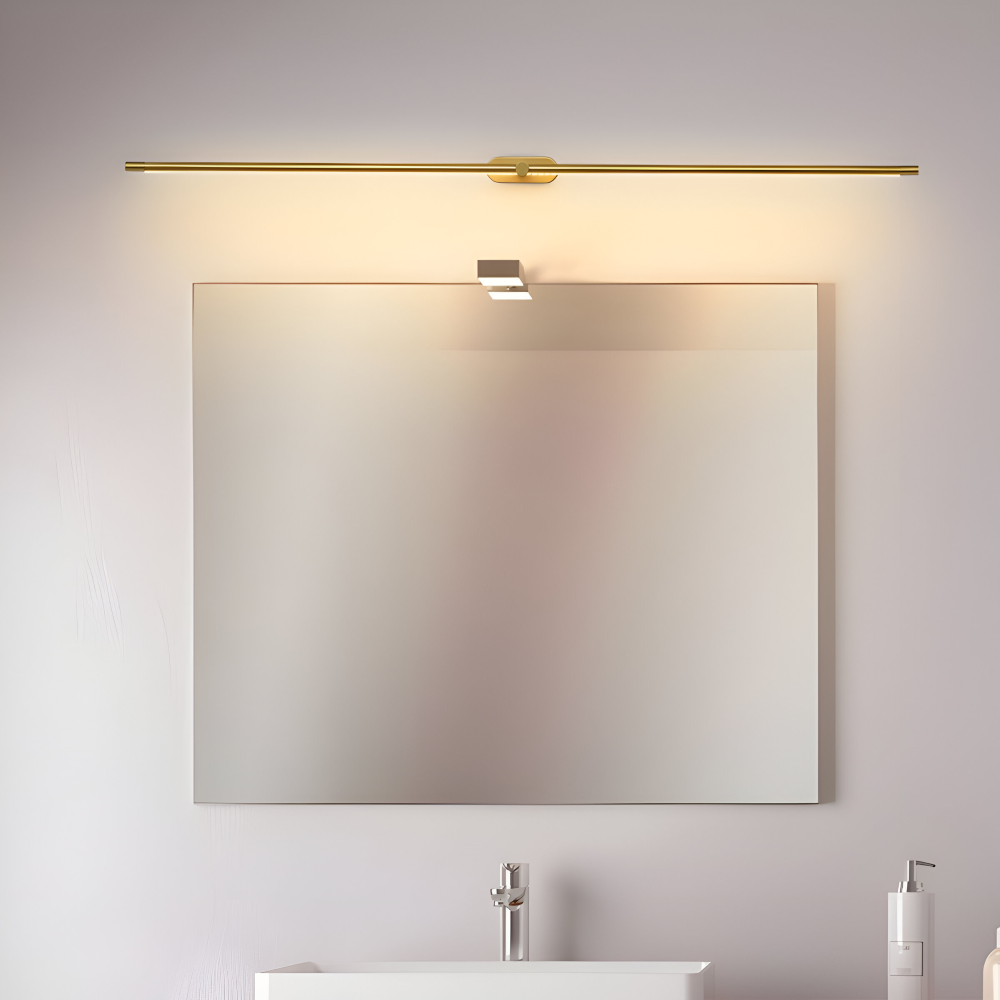 Lampa ścienna LED liniowa nad lustro do salonu i przedpokoju